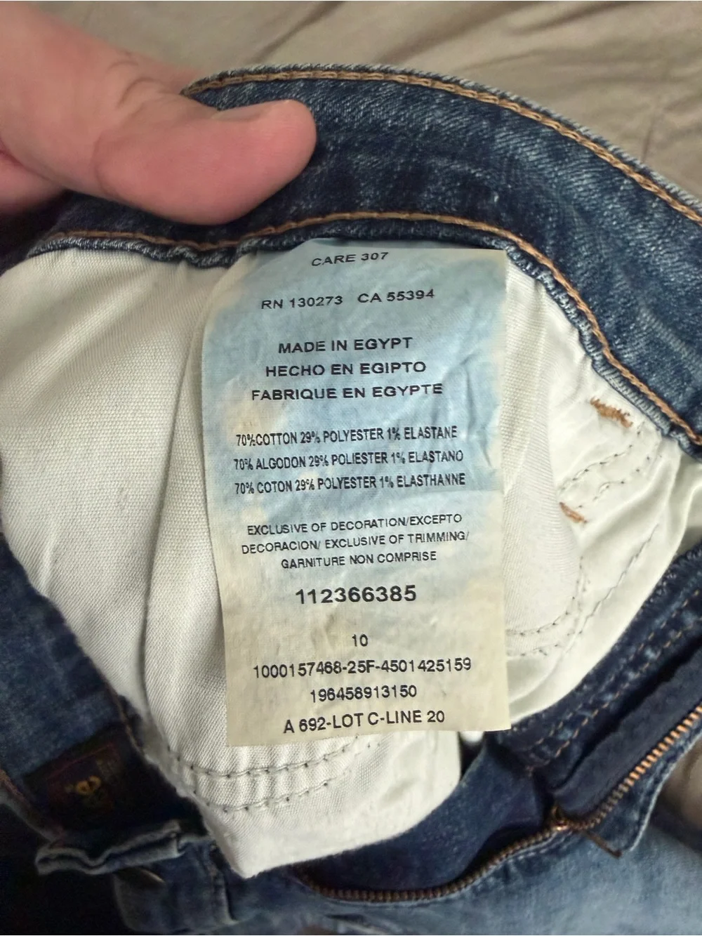Lee Blue Denim Jean Shorts
